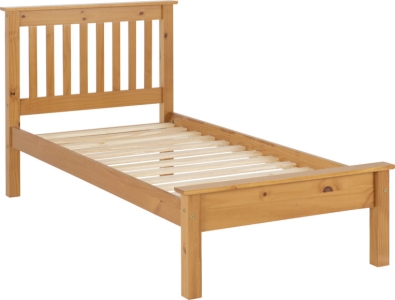 Image: 6953 - Monaco Single Bed Low - Pine